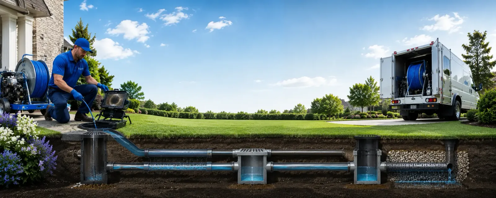 Outdoor drain cleaning information for Audubon, NJ